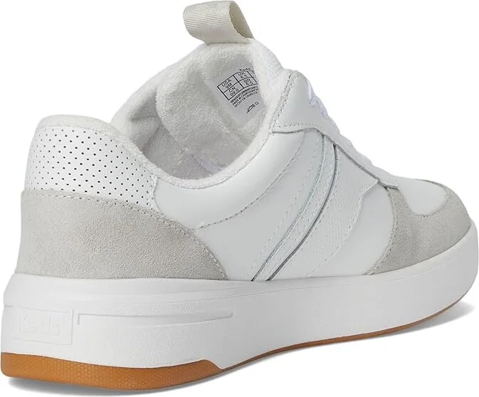 Keds The Court II Women's Shoes White/Grey Leather/Suede : 10 B - Medium - Image 4