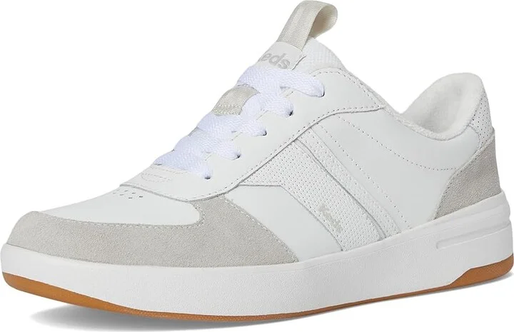 Keds The Court II Women's Shoes White/Grey Leather/Suede : 10 B - Medium - Image 5