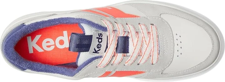 Keds The Court II Women's Shoes White/Navy/Red Leather/Suede : 6 B - Medium - Image 2
