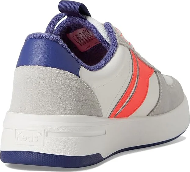 Keds The Court II Women's Shoes White/Navy/Red Leather/Suede : 6 B - Medium - Image 4