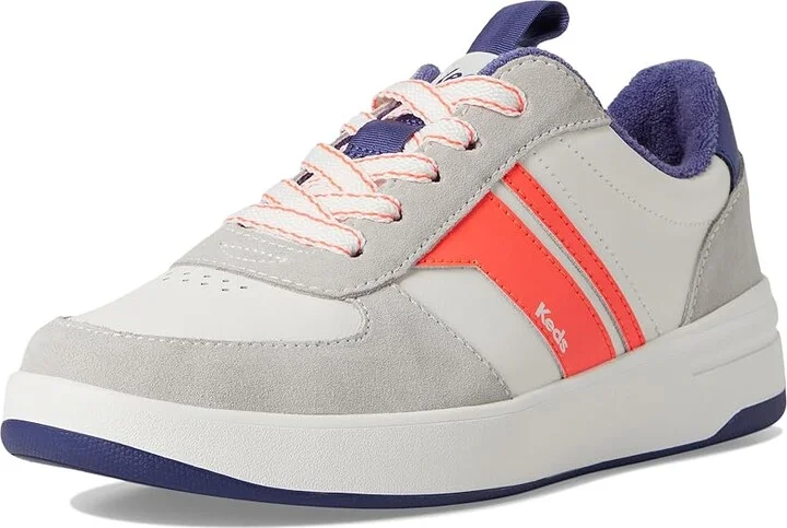 Keds The Court II Women's Shoes White/Navy/Red Leather/Suede : 6 B - Medium - Image 5