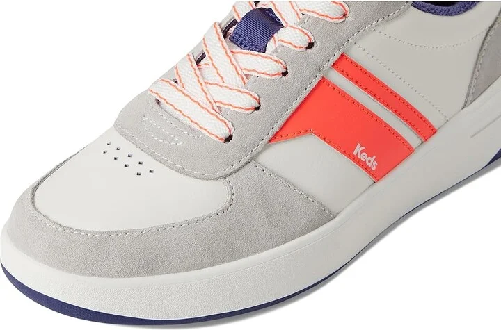 Keds The Court II Women's Shoes White/Navy/Red Leather/Suede : 6 B - Medium - Image 7