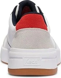 Keds The Court Lace-Up Women's Shoes White/Red Leather/Suede : 5 B - Medium, Leather/Rubber/Suede - Image 4
