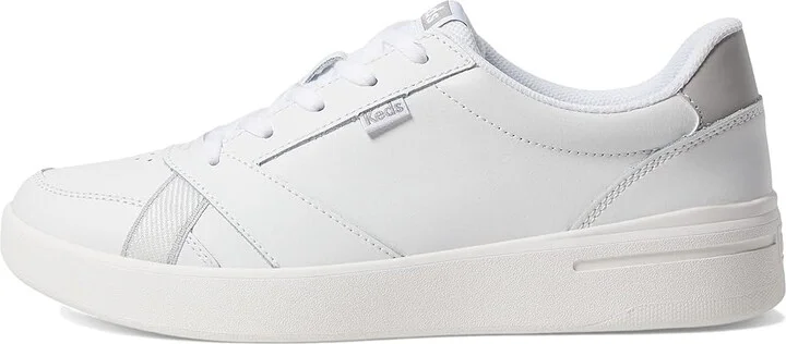 Keds The Court Lace Up Women's Shoes White/White : 6 B - Medium, Leather - Image 6