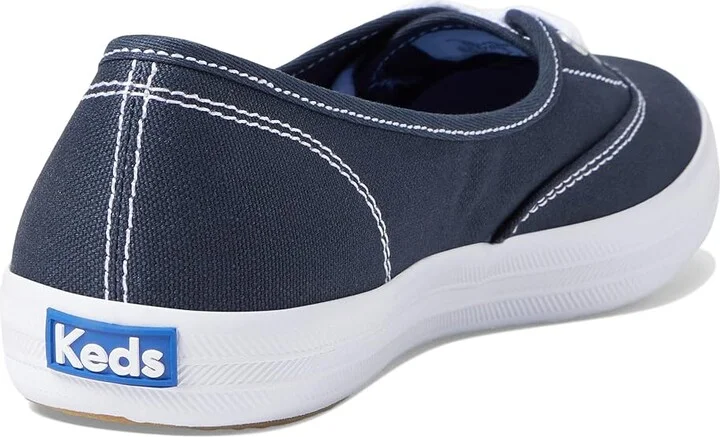Keds The Mini Slip On Women's Shoes Navy : 5 B - Medium, Textile - Image 4
