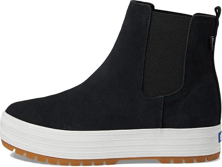Keds The Platform Chelsea Lug Women's Boots Black Suede : 5 B - Medium, Suede/Synthetic - Image 6