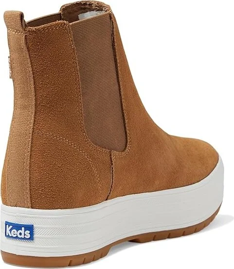Keds The Platform Chelsea Lug Women's Boots Brown Suede : 5 B - Medium, Suede/Synthetic - Image 4