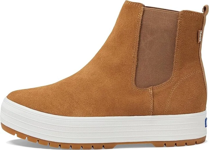 Keds The Platform Chelsea Lug Women's Boots Brown Suede : 5 B - Medium, Suede/Synthetic - Image 5