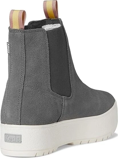 Keds The Platform Chelsea Lug Women's Boots Grey Suede : 8 B - Medium, Suede/Synthetic - Image 4