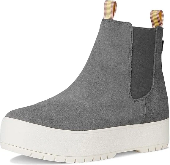 Keds The Platform Chelsea Lug Women's Boots Grey Suede : 8 B - Medium, Suede/Synthetic - Image 5