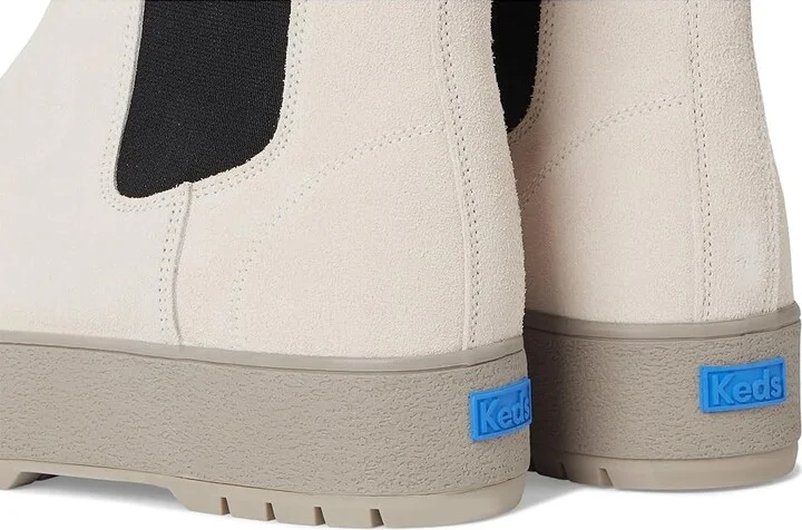 Keds The Platform Chelsea Lug Women's Boots Off-White/Black Suede : 10 B - Medium, Suede/Synthetic - Image 7