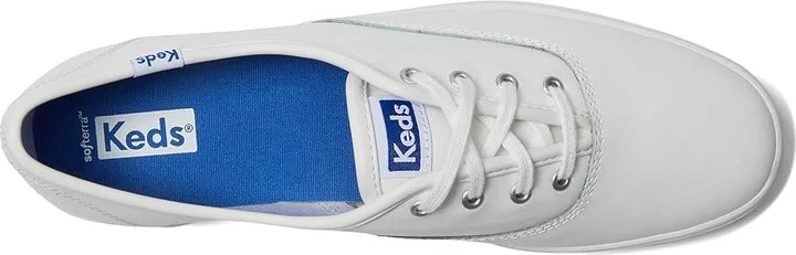 Keds The Platform Lace Up Women's Shoes White : 5 B - Medium, Leather - Image 2