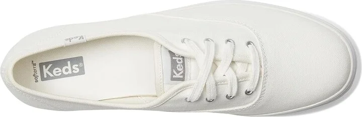 Keds The Platform Lug Lace Up Women's Shoes Off-White Canvas : 5 B - Medium, Leather - Image 2