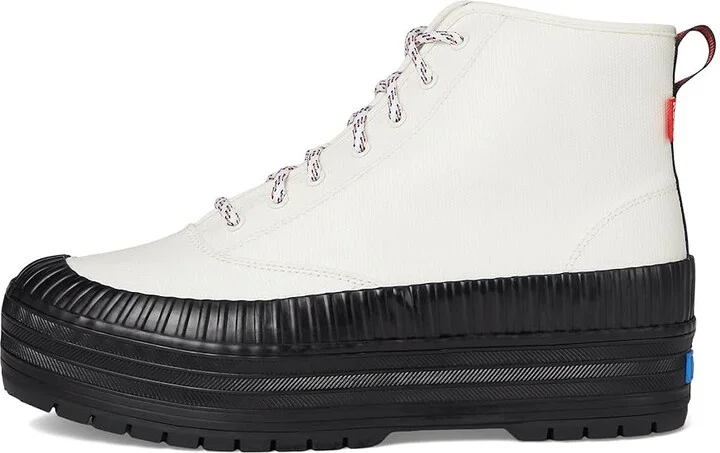 Keds The Platform Mid Lug Weatherized Women's Shoes White/Black : 8 B - Medium, Synthetic - Image 6