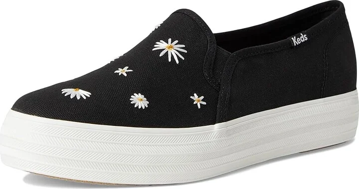 Keds Triple Decker Women's Shoes Black Canvas : 5 B - Medium, Textile - Image 5