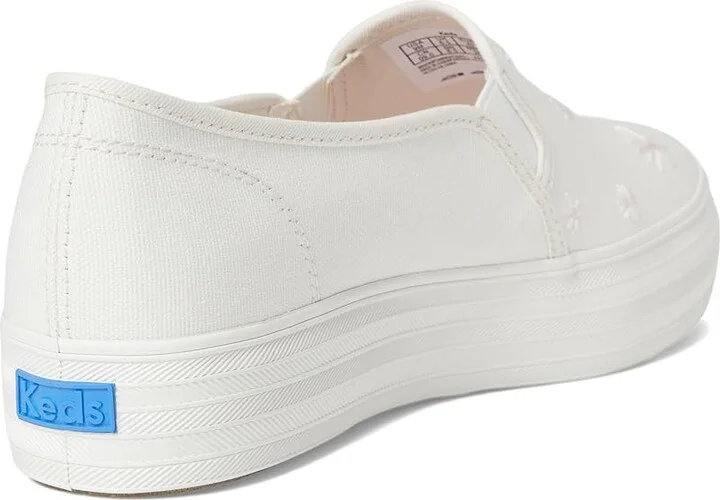 Keds Triple Decker Women's Shoes Snow White Canvas : 7 B - Medium, Textile - Image 4