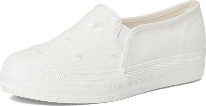 Keds Triple Decker Women's Shoes Snow White Canvas : 7 B - Medium, Textile - Image 5