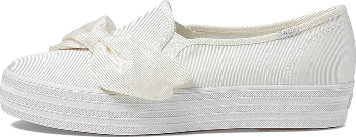 Keds Triple Decker Women's Shoes White Bow Celebrations : 8.5 B - Medium, Textile - Image 6