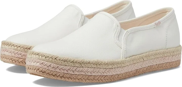 Keds Triple Decker Women's Shoes White/Multi Jute Foxing : 6.5 B - Medium, Textile