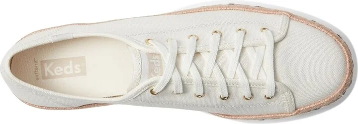 Keds Triple Kick Canvas Women's Lace up casual Shoes Natural Jute Braid Foxing : 9.5 B - Medium - Image 2