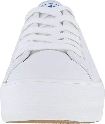 Keds Triple Kick Leather Women's Lace up casual Shoes White : 5 B - Medium - Image 6