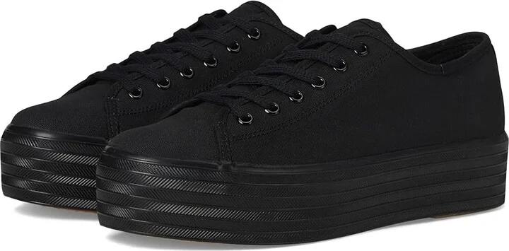 Keds Triple Up Canvas Women's Shoes Black/Black Canvas : 8.5 B - Medium
