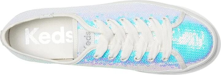 Keds Triple Up Canvas Women's Shoes Iridescent Sequins : 5 B - Medium - Image 2