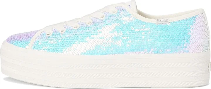 Keds Triple Up Canvas Women's Shoes Iridescent Sequins : 5 B - Medium - Image 6