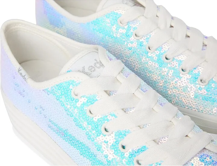 Keds Triple Up Canvas Women's Shoes Iridescent Sequins : 5 B - Medium - Image 7