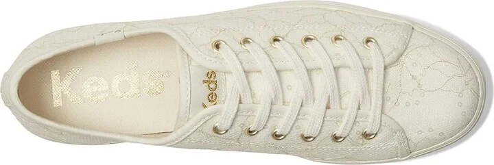 Keds Triple Up Lace Celebrations Women's Shoes Cream Lace : 5 B - Medium, Synthetic - Image 2