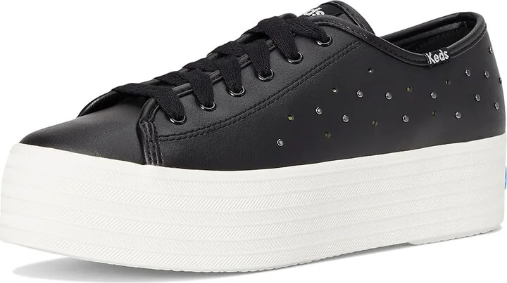 Keds Triple Up Leather Women's Shoes Black Light Up : 10.5 B - Medium - Image 5