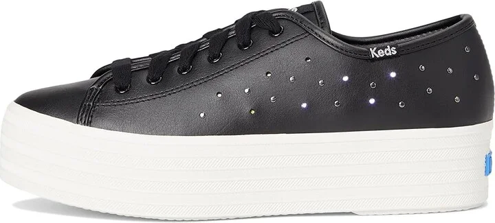 Keds Triple Up Leather Women's Shoes Black Light Up : 10.5 B - Medium - Image 6