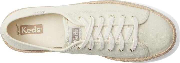 Keds Triple Up Leather Women's Shoes Natural Ombre Jute Foxing : 10 B - Medium - Image 2