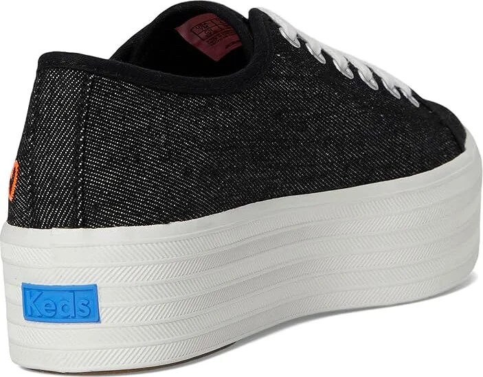 Keds Triple Up Washed Denim Women's Shoes Black Denim : 6.5 B - Medium, Synthetic - Image 4