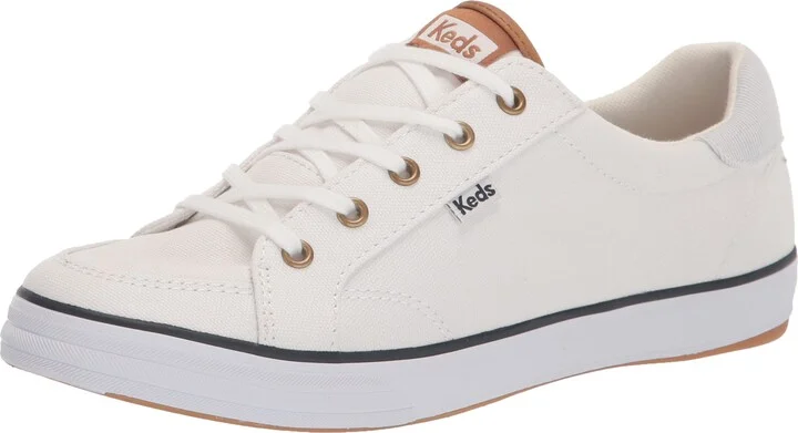 White/Navy Canvas