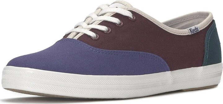 Navy/Burgundy/Green Colorblock