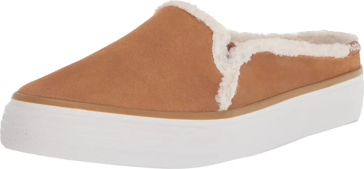 Keds Women's Double Decker Suede/Shearling Mule