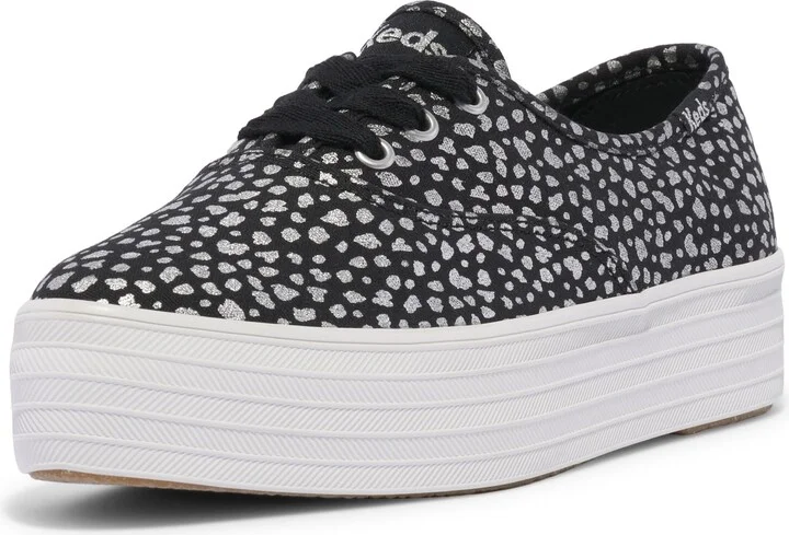 Black/Silver Canvas Mini Dot