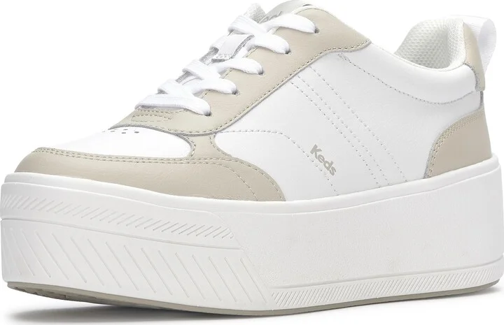 White/Beige Leather