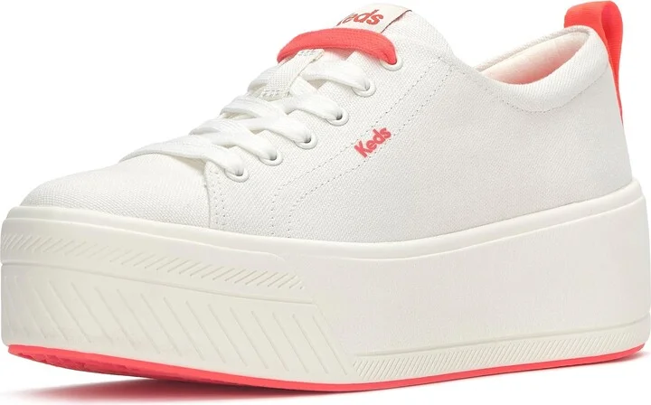 Snow White/Coral Outsole