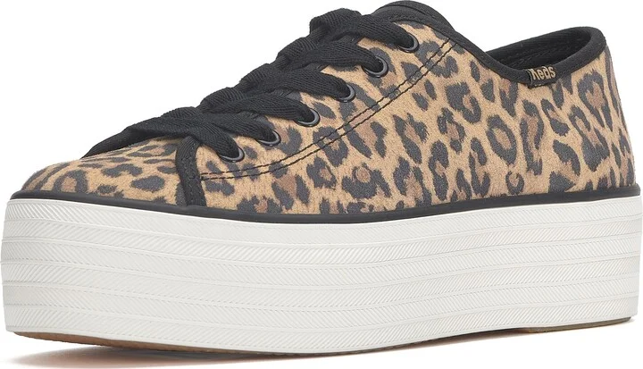 Tan/Black Leopard Suede