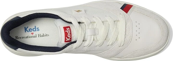 Keds X Recreational Habits The Court Women's Shoes White/Multi : 5.5 B - Medium, Leather - Image 2