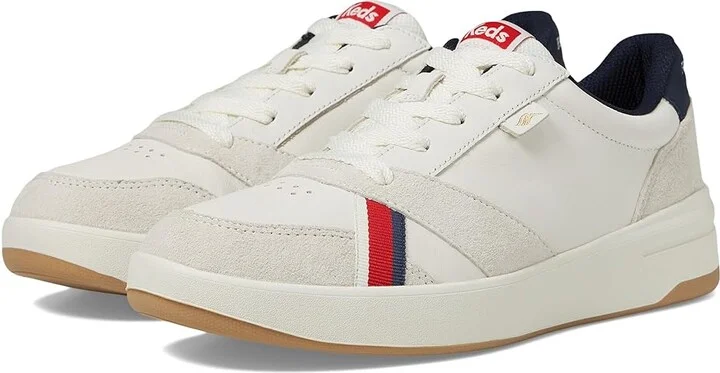 Keds X Recreational Habits The Court Women's Shoes White/Multi : 5.5 B - Medium, Leather