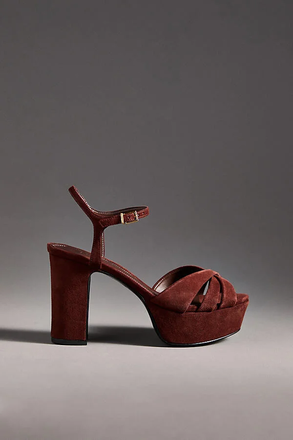Keefa Criss-Cross Platform Heels