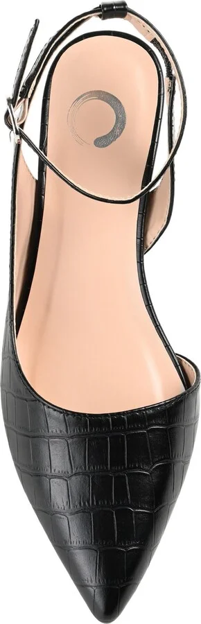 Keefa Croc Embossed Ankle Strap Pump - Wide Width - Image 4