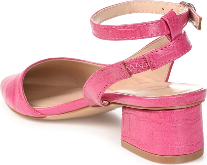 Keefa Croc Embossed Pointed Toe Pump - Image 2