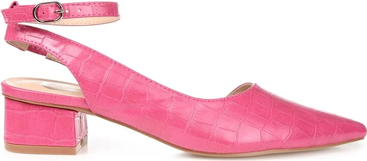Keefa Croc Embossed Pointed Toe Pump - Image 3