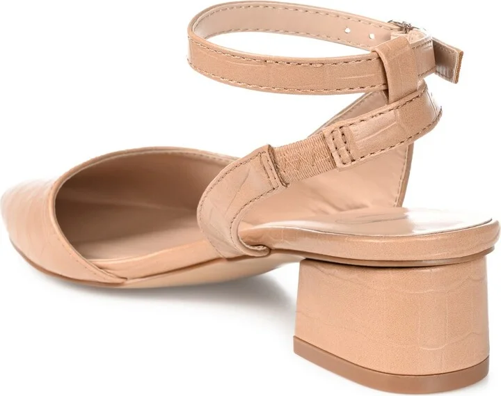 Keefa Croc Embossed Pointed Toe Pump - Image 9
