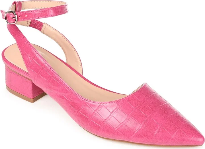 Keefa Croc Embossed Pointed Toe Pump