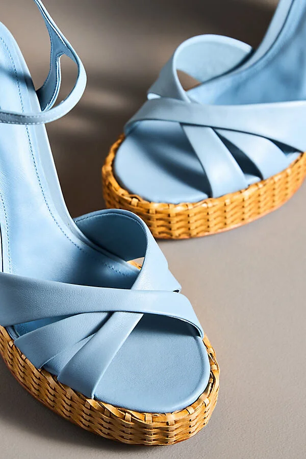 Keefa Straw Platform Heels - Image 3